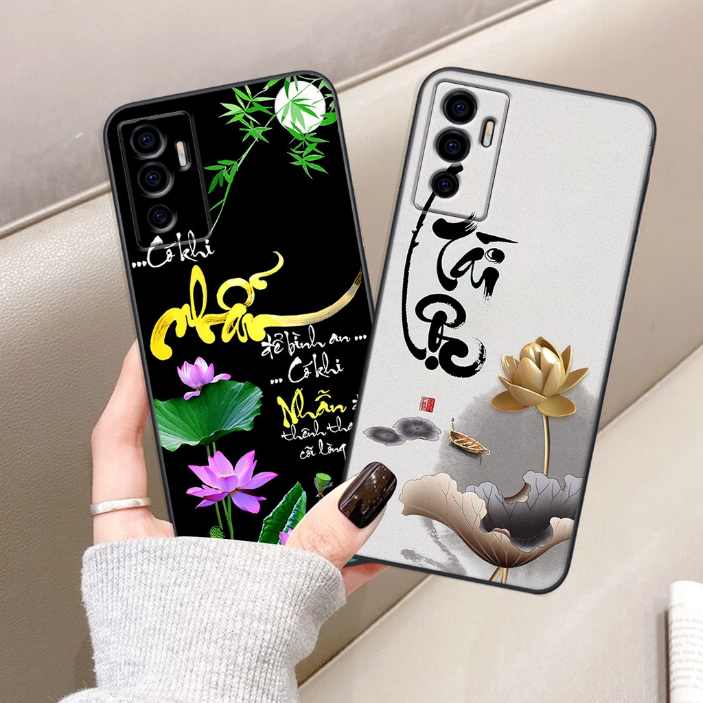 Ốp lưng Vivo V23e in hình chữ tài chữ lộc, Cha Mẹ, bình an SIÊU ĐẸP