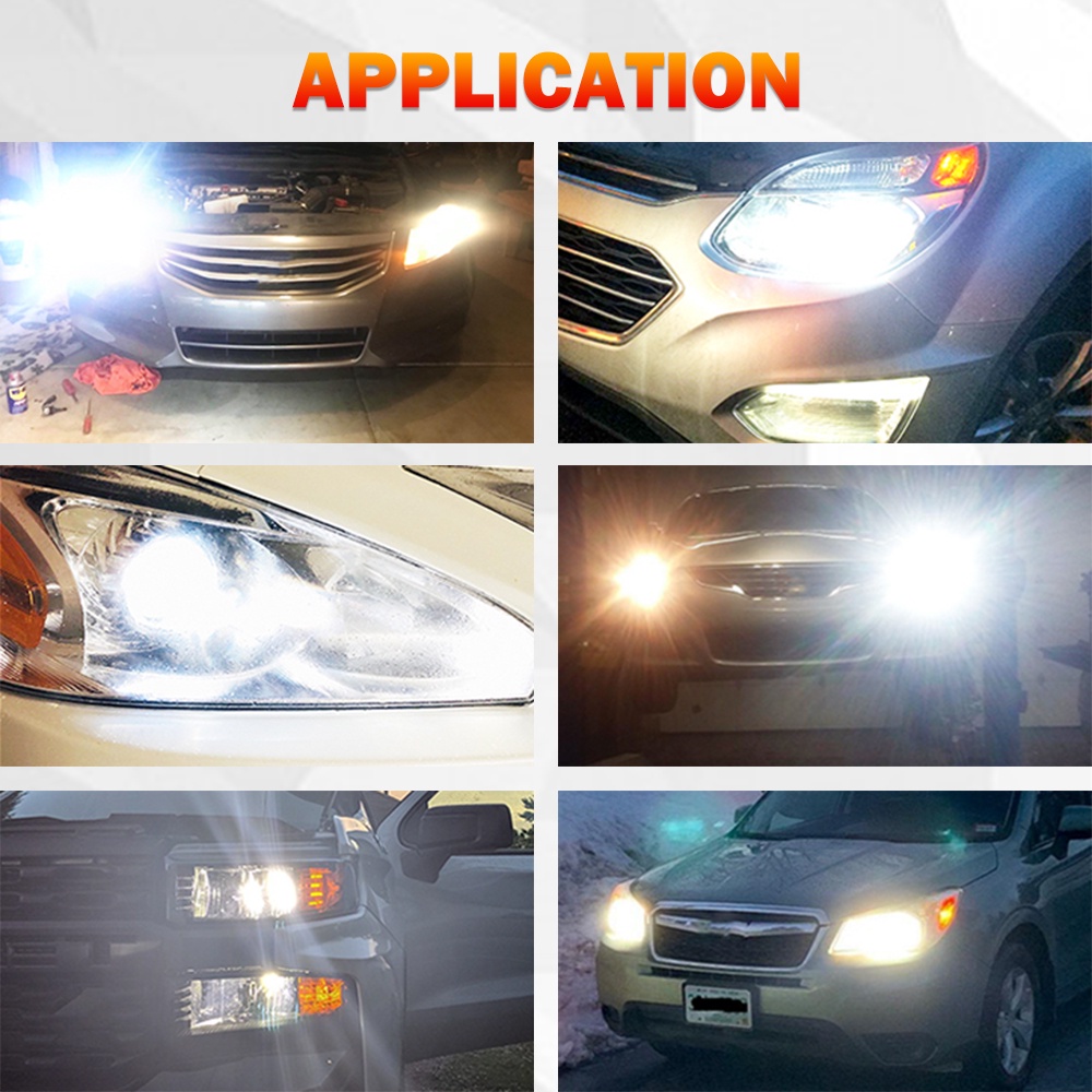 1 Cặp Đèn Pha LED H4 H7 H11 9005 HB3 9006 HB4 H1 H8 H9 3500K 6000K 12000LM 110W 12V 24V Chuyên Dụng Cho Xe Hơi