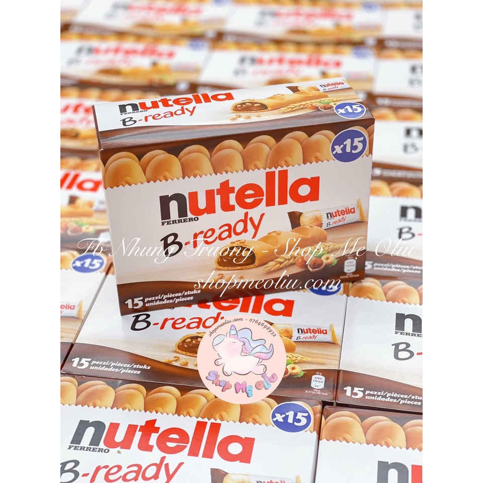[DATE 12/2023] Bánh quy NUTELLA nhân socola hạt phỉ hộp 15 cái - Hàng Pháp