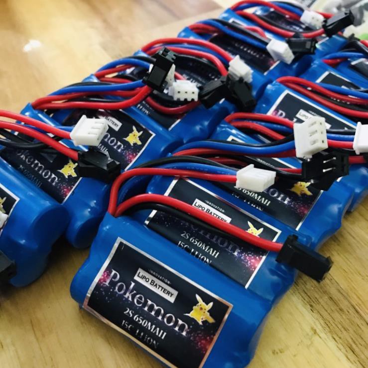 Pin nguồn cho xe, máy bay ,tàu lion 14500 2s 15C 650mah