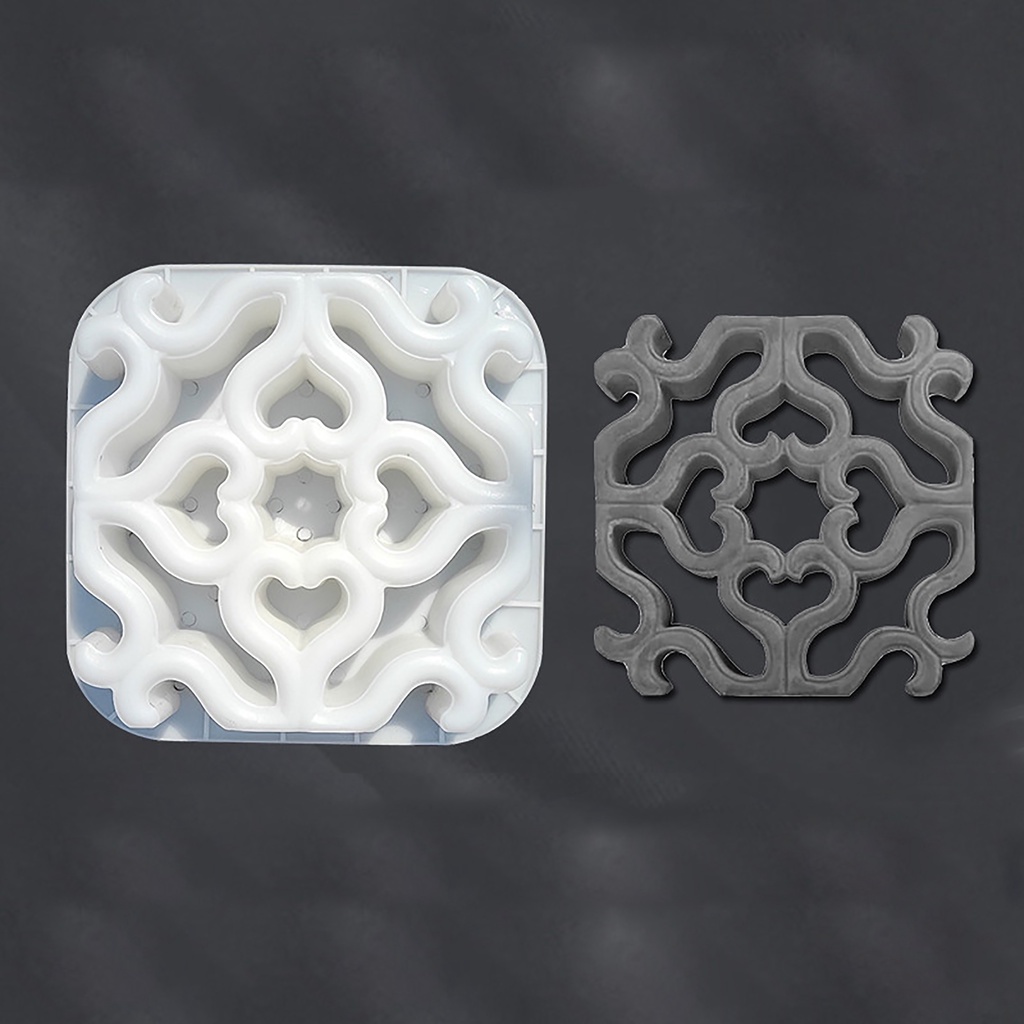 Khuôn Làm Gạch Xi Măng Hình Vuông 3D Chống Trượt 30*30*7cm