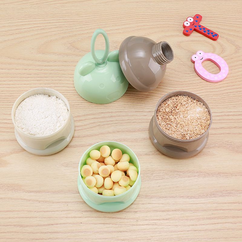 Hộp Đựng Sữa Bột Em Bé Mary 3 Tầng Sức Chứa Lớn Nhỏ Gọn Kín Đáo