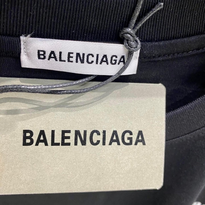 Áo thun - Balenciaga - BALENCIAGA WAVE LOGO PRINTED T-SHIRT