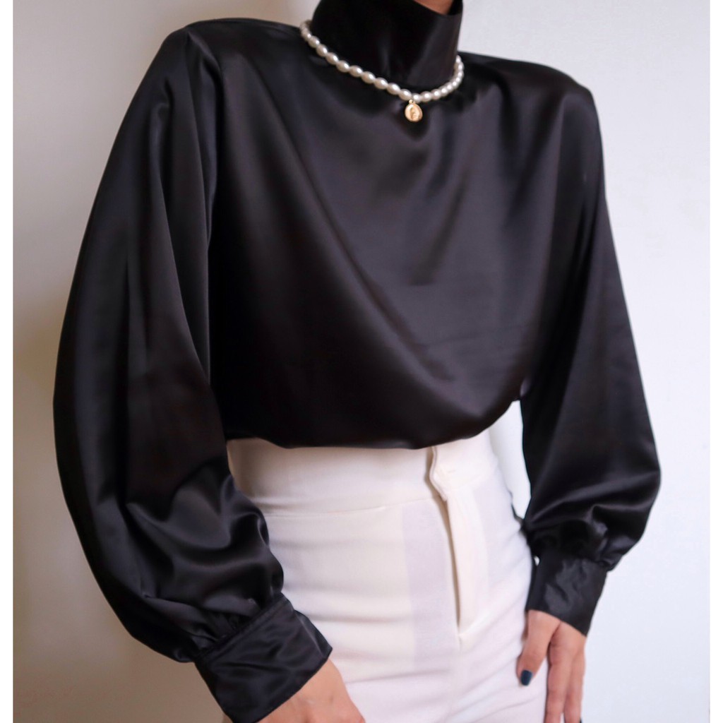 Áo sơ mi nữ tây âu cổ trụ - Trắng | BigBuy360 - bigbuy360.vn