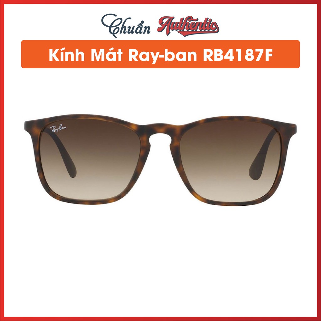 Kính Mát Ray-ban RB4187F Chris 856/13  viền Havana mắt vuông