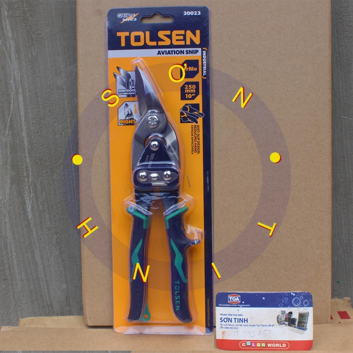 Kéo cắt tôn trái thẳng phải Tolsen 30021 30022 30023 10&quot;/250mm
