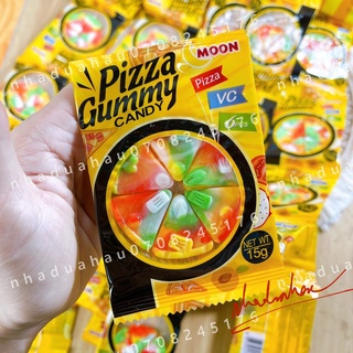 Lẻ 1 vỉ gồm 6 miếng kẹo dẻo pizza SuperViviga Hongkong vỉ 15gam