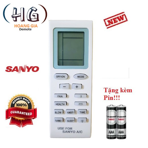 Điều khiển điều hòa Sanyo các dòng Sanyo SAP-KC 9000BTU 12000BTU 18000BTU 1 chiều 2 chiều Inverter - Hàng tốt 5.0