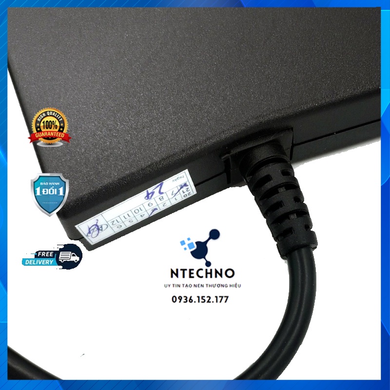 Sạc Zin Laptop Dell 19.5V - 4.62A 90W Slim chân kim to cho Latitude seri Vostro seri Inspiron seri Studio⭐Bảo hành 12