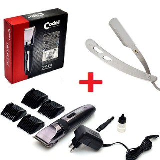 [Xả Toàn Bộ Kho - FreeShip] COMBO TÔNG ĐƠ CODOL 531 TẶNG KÈM DAO CẠO ĐA NĂNG BỎ TÚI | Tông Đơ Gia Đình - C505