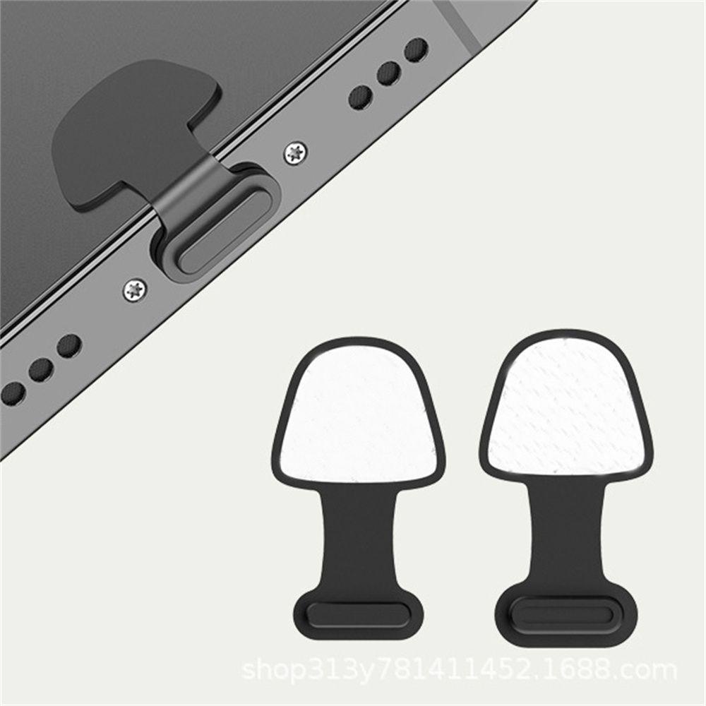 Nút bịt cổng sạc MMULCKUSB Type C chống bụi bằng silicon màu đen cho điện thoại di động