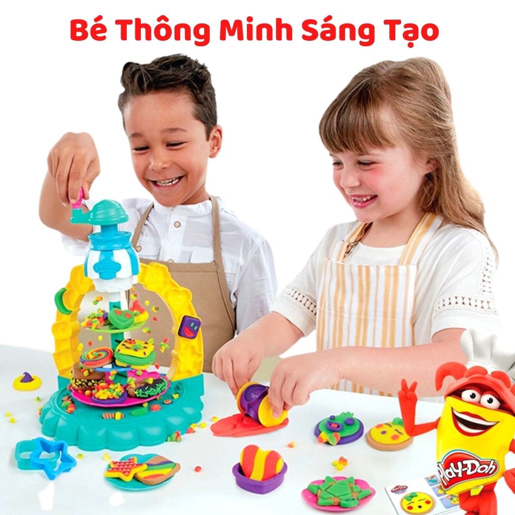 Đồ Chơi Máy Làm Bánh Magic Dough Bằng Đất Sét Kèm Khuôn Cao Cấp Cho Bé, Shop Mẹ Mốc ,LBMG