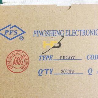 FR207 Diode xung 2A 1000V DIP [COMBO 20]