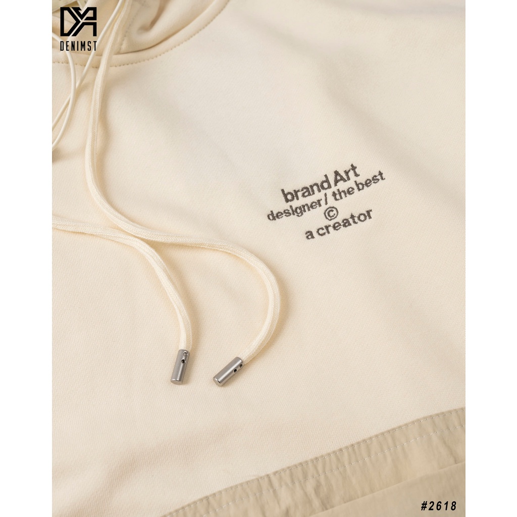 Áo Hoodie Nam Cao Cấp DENIMST 2618 Chất Liệu Nỉ Da Cá, Dáng Suông