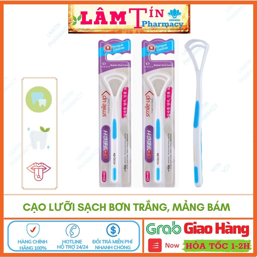 Dụng cụ cạo lưỡi EQ Tech Better Oral Care Vệ Sinh Lưỡi Hàn Quốc loại bỏ mảng bám trên lưỡi ngăn ngừa vi khuẩn hôi miệng