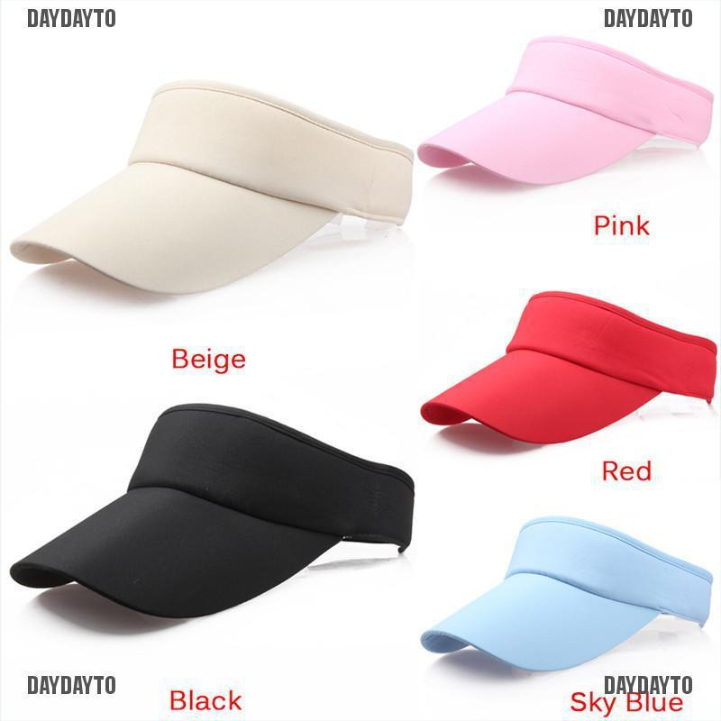 Daydayto H Mũ Lưỡi Trai Thể Thao Màu Trơn Chống Nắng Mùa Hè Có Thể Điều Chỉnh Kích Thước