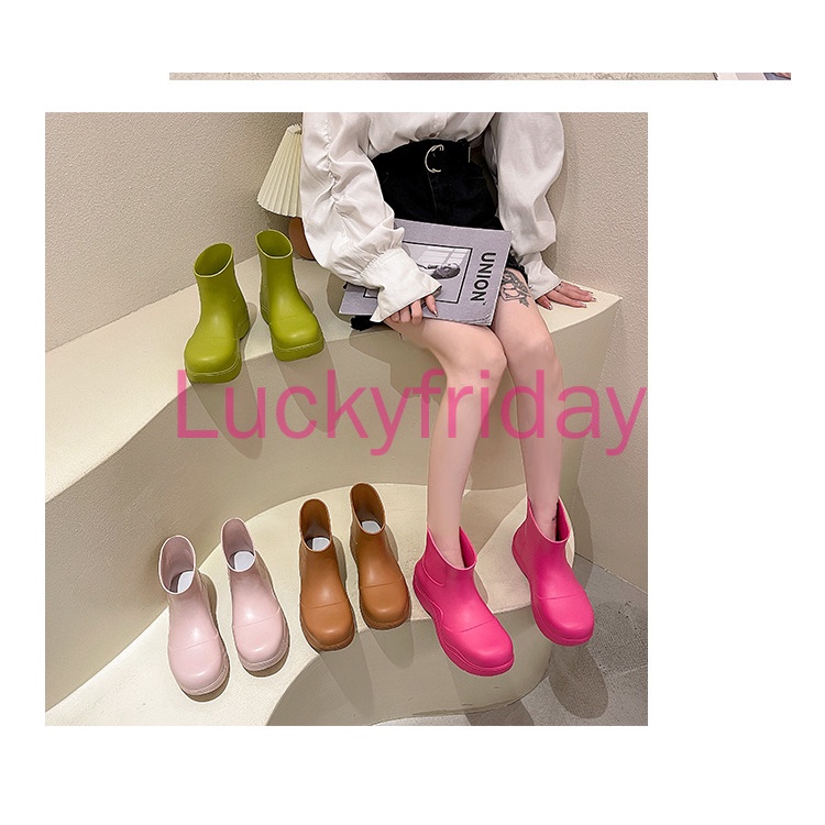 Ủng đi mưa làm từ EVA đế dày tăng chiều cao mũi giày to thời trang cho nữ | BigBuy360 - bigbuy360.vn