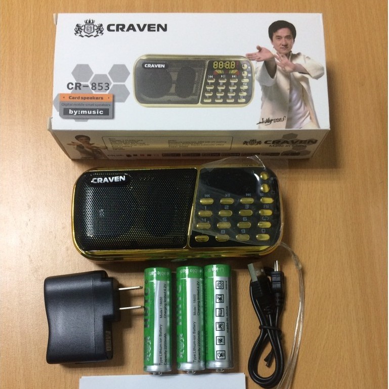 Loa Đài Craven 836s Nghe Thẻ Nhớ, USB, FM, Máy Nghe Nhạc Mini Tắm Ngôn Ngữ Caraven, Pin Siêu Trâu - Bh 6 Tháng