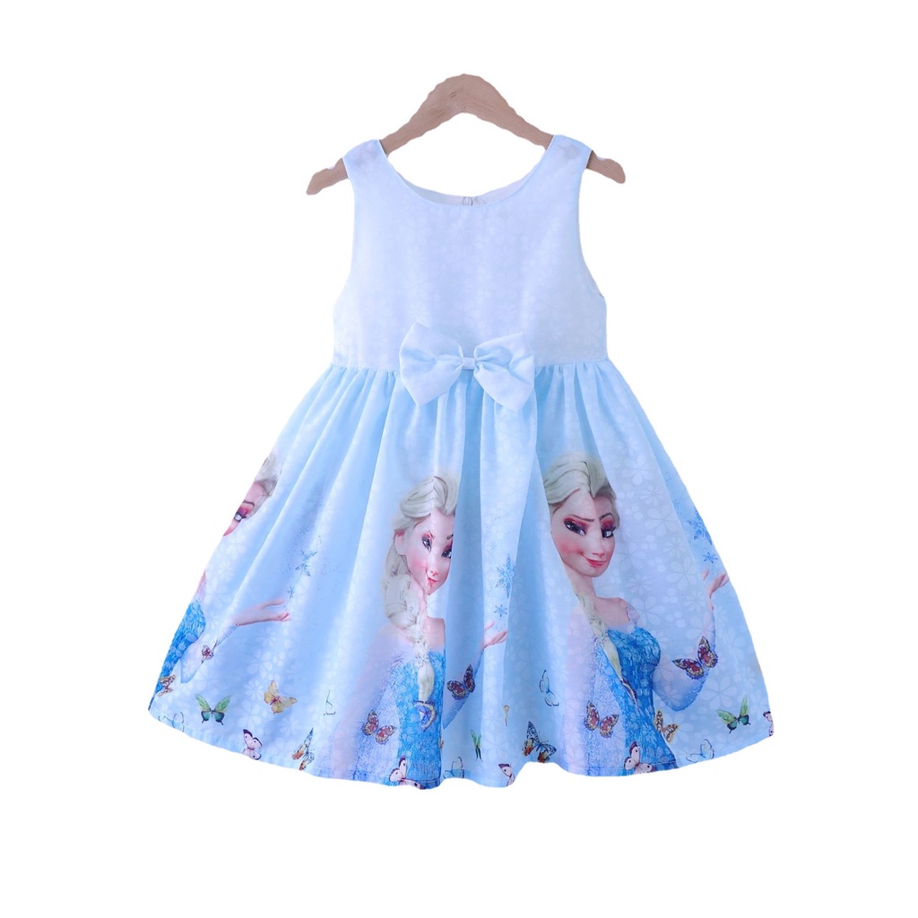 Cô Gái Váy Tutu Váy Không Tay Công Chúa Aisha 3-10 Tuổi Cho Trẻ Em Nơ Cổ Tích