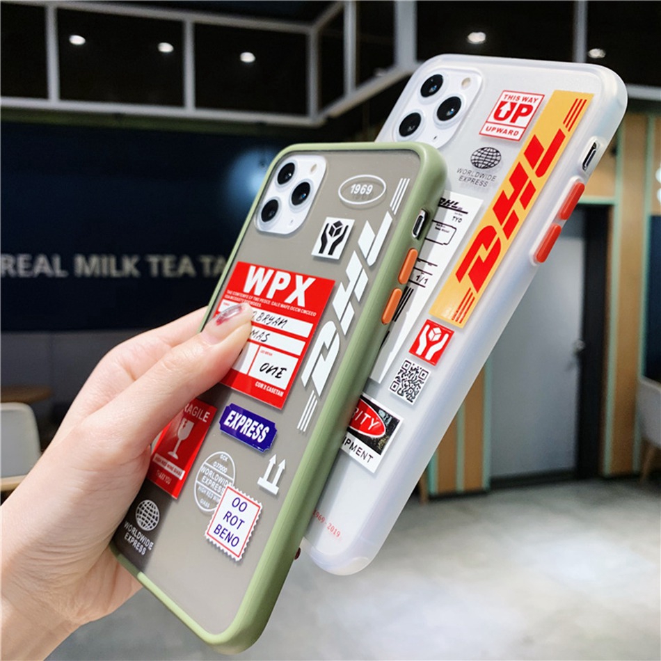 🌟ready stock🌟Ốp lưng cứng viền mềm Xiaomi Redmi Note 9 Pro Mi Note 7 Pro Mi 9 Lite 8 9 10 9t Pro Redmi K20 K30 Pro Note 9s 8 7 Pro Frosted airline ticket label all-inclusive transparent protection soft Phone Case