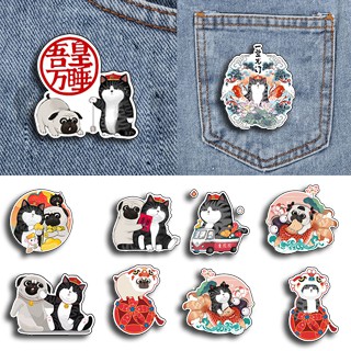 Huy hiệu hoàng đế mèo HHI10 cài áo balo sticker túi đeo hoạt hình dễ thương idol thần tượng