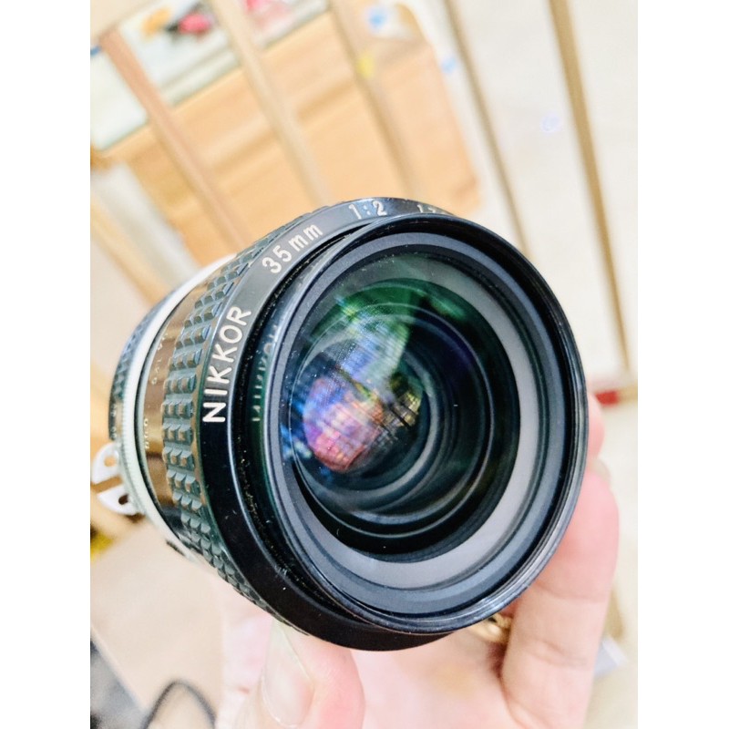 Ống kính, Lens nikon Nikkor 35f2, 35mm f2 đời AI , dùng cho máy film và số nikon: FM, FM2, FE, FE2, 