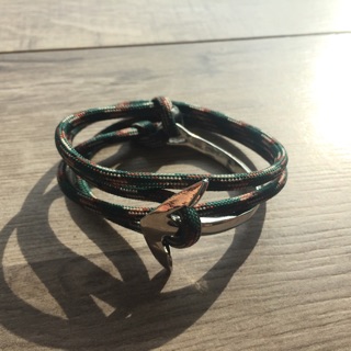 Vòng tay mỏ neo bạc paracord