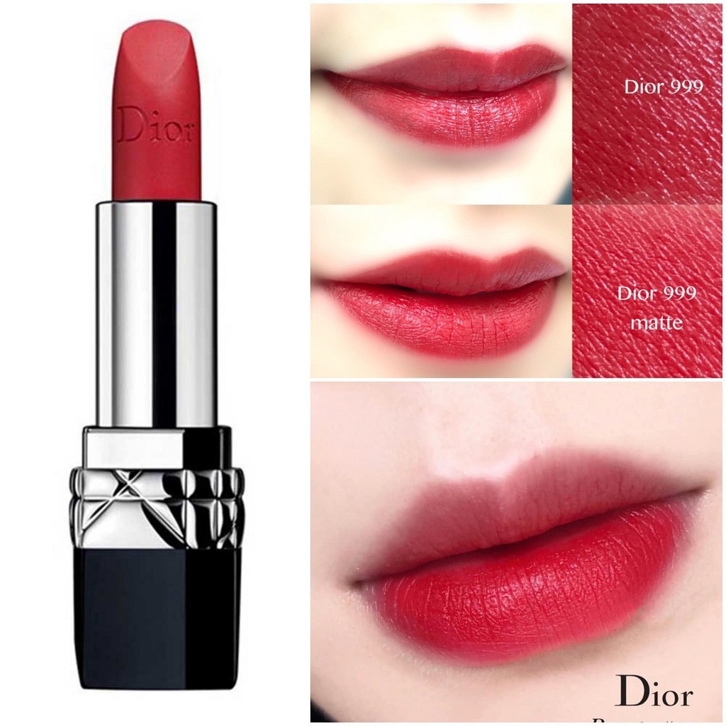 Son Dior MINI 999 Rouge Màu Đỏ matte mini 1.5g