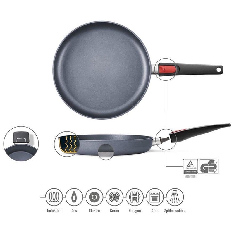 Chảo Woll Diamond Lite Fry Pans cấu tạo 5 lớp đủ size đường kính [nhập Đức chính hãng]