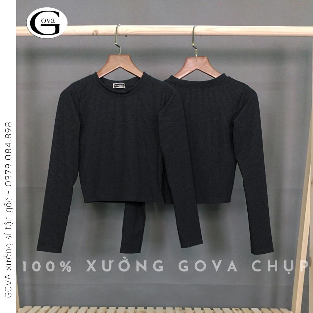 Áo Croptop CỔ TRÒN Hot Trend, Áo kiểu nữ ôm chất thun Cao Cấp gân mềm mát