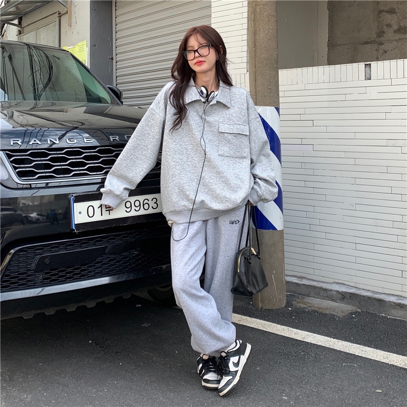 Áo Thun Nữ Dài Tay Cổ Bẻ Thời Trang Hàn