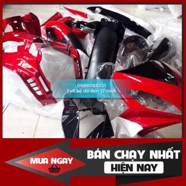 Bộ nhựa đỏ đen Exciter135 2006-2010 zin chính hãng