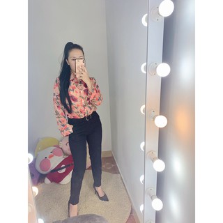 [KÈM HÌNH THẬT]ÁO SƠ MI VOAN HOA