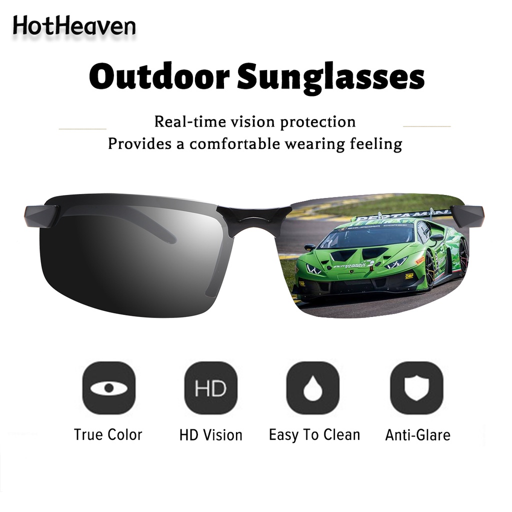 1 Kính Mát Nửa Gọng Oval Màu Đen Chống Tia UV400