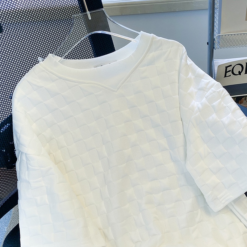 ZHELIHANGFEI Áo Thun Sweater Cổ Tròn Tay Dài Kẻ Sọc Thiết Kế Trẻ Trung Cá Tính