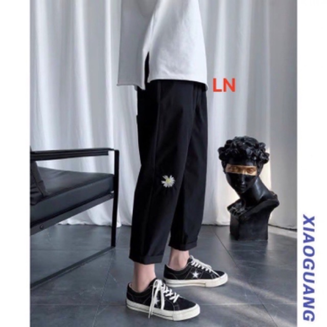 Quần kaki xuông hoa cúc DAB875
