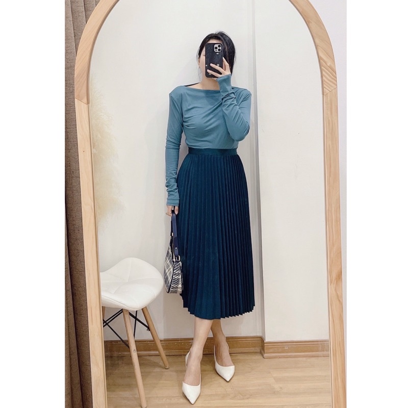 ( Ảnh thật ) Cv1061 Chân váy xếp ly cạp chun | BigBuy360 - bigbuy360.vn