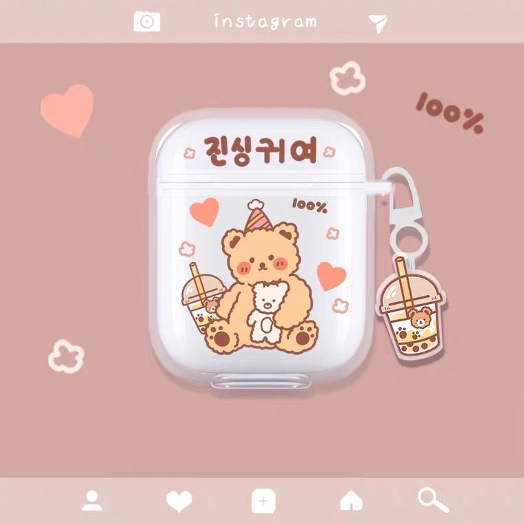 Tai Nghe Nhét Tai Bluetooth 5.0 Không Dây Hình Hoạt Hình Dễ Thương Đa Năng Cho Apple vivo Huawei OPPO