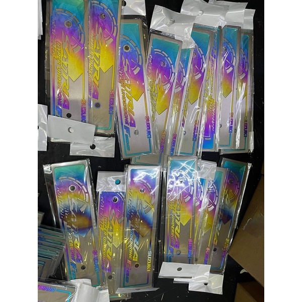 Bảng tên Titanium khắc 3D cnc sắc nét gắn cho các dòng xe máy