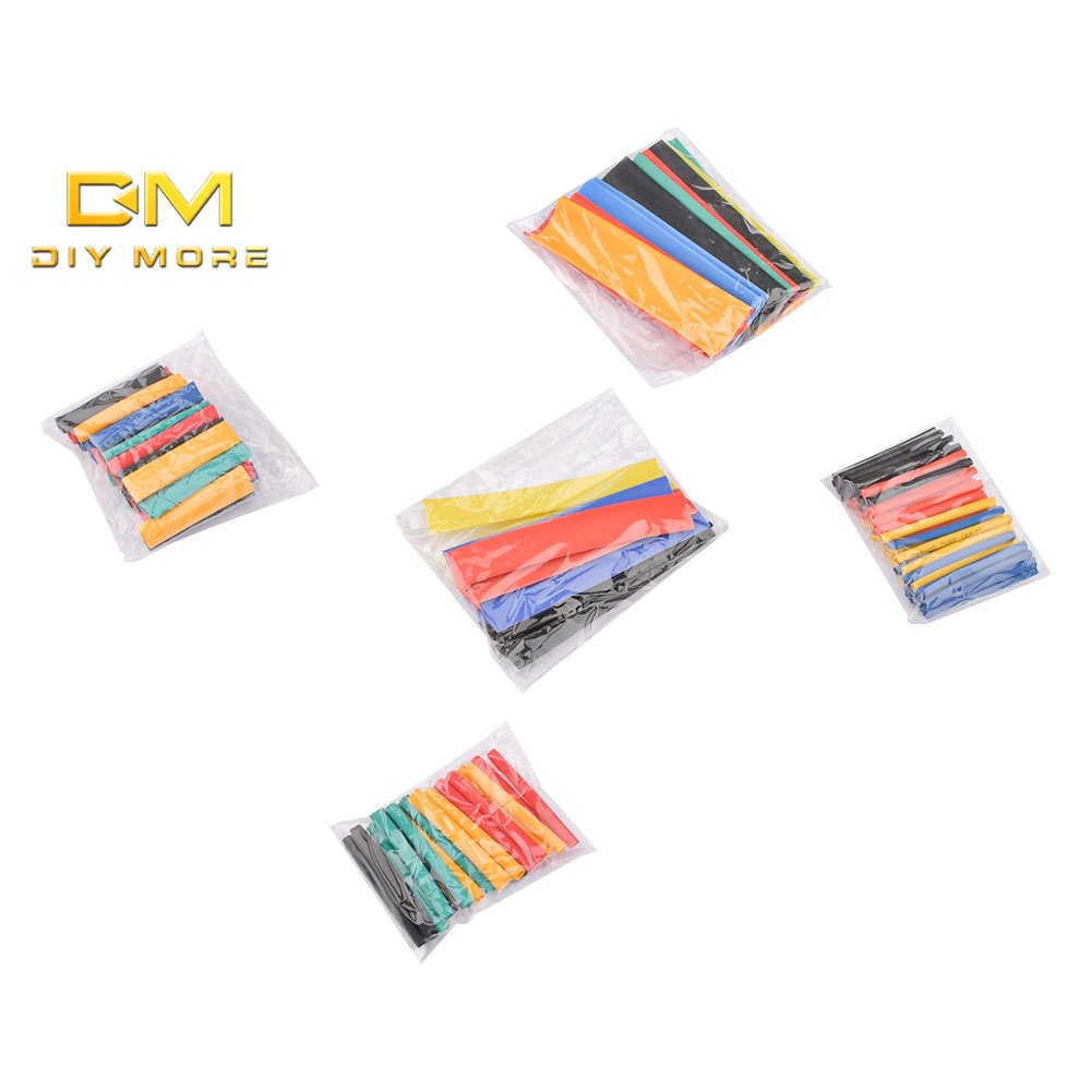 Set 164/328 ống co nhiệt DIYMORE bằng nhựa nhiều màu sắc tiện dụng