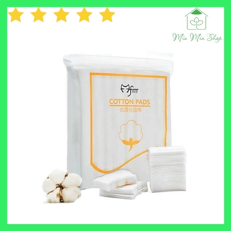 bông tẩy trang Cotton pads,mỗi bịch 222 miếng,không đổ lông,thấm hút tốt,mềm mịn