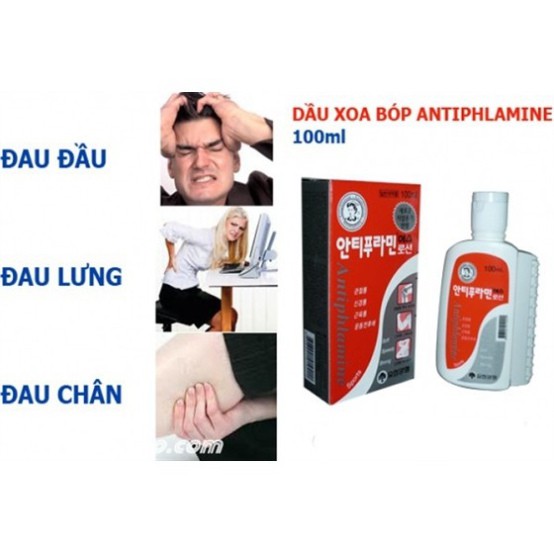 GÍA SỈ 1 THÙNG (50 LỌ) DẦU NÓNG HÀN QUỐC ANTIPHLAMINE