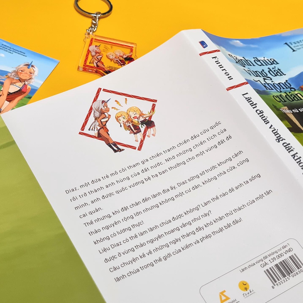 Sách - Light Novel - Lãnh Chúa Vùng Đất Không Cư Dân – Thiếu Nữ Sừng Xanh (Tập 1) - AZVietNam