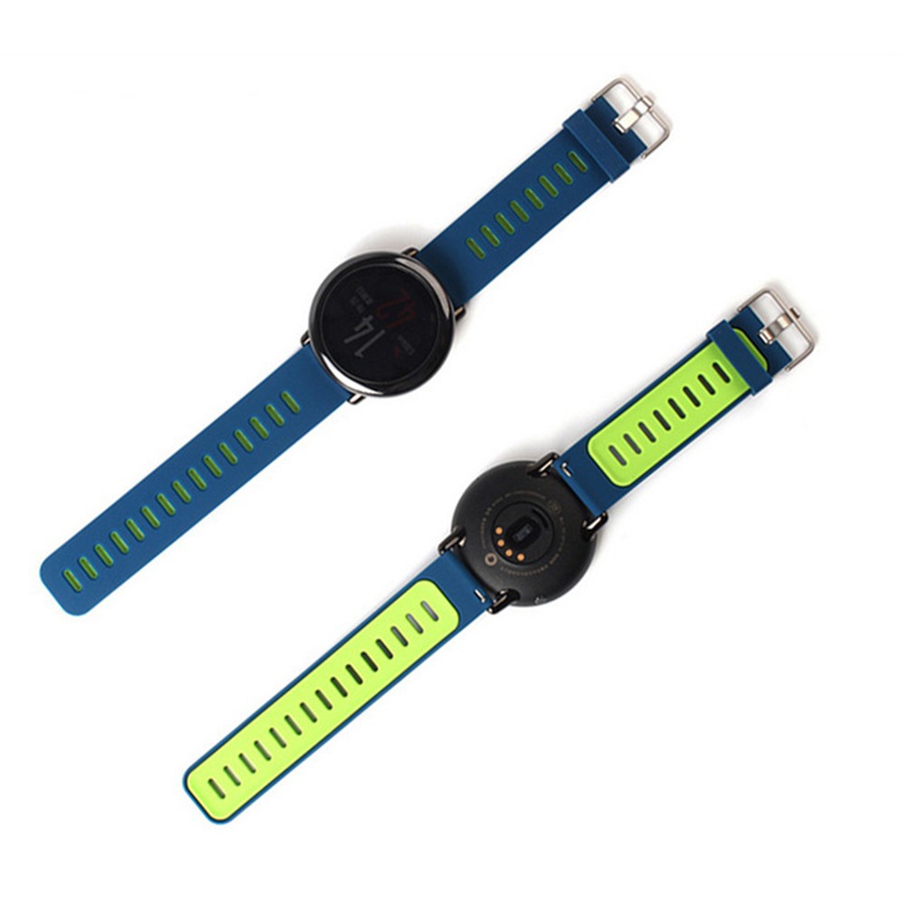Dây Đeo Thay Thế Bằng Silicon Màu Trơn Cho Xiaomi Amazfit 22mm