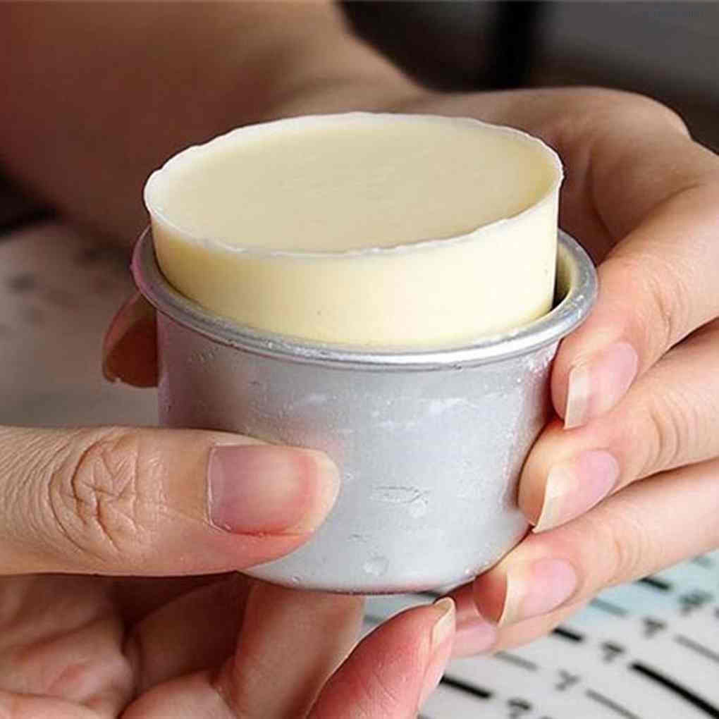 Bộ 3 Khuôn Làm Bánh Tròn Mini Bằng Hợp Kim Nhôm 2 Inch Diy Đáy Có Thể Tháo Rời Đáy