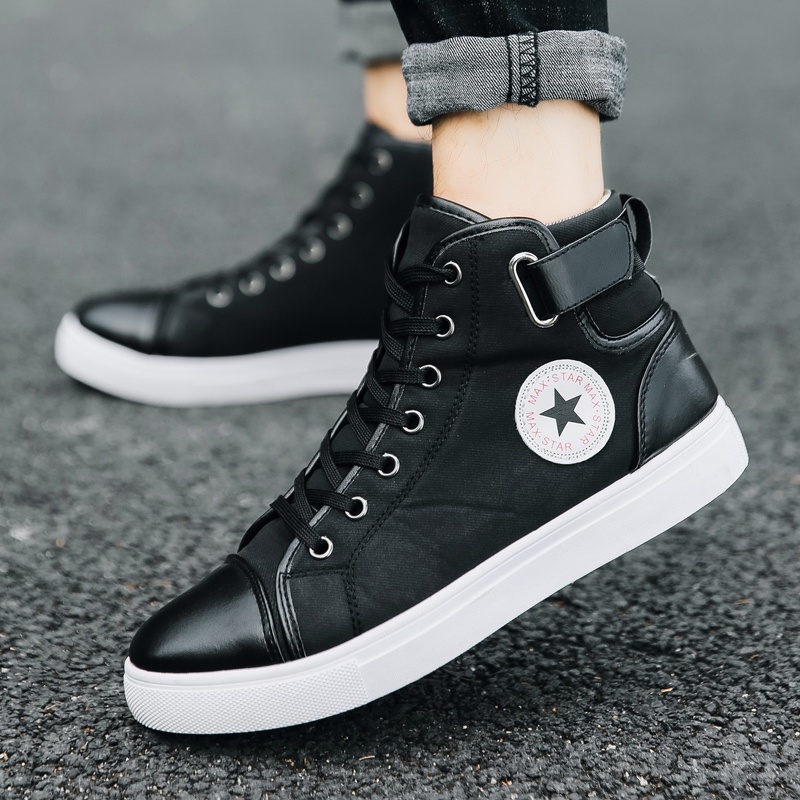 Giày Bốt Martin Cổ Cao Chống Trượt Chống Thấm Nước Phong Cách Thể Thao Cổ Điển Size 39~46