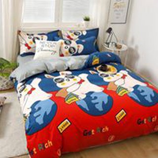 Bộ cotton poly nhập khẩu chó vui vẻ