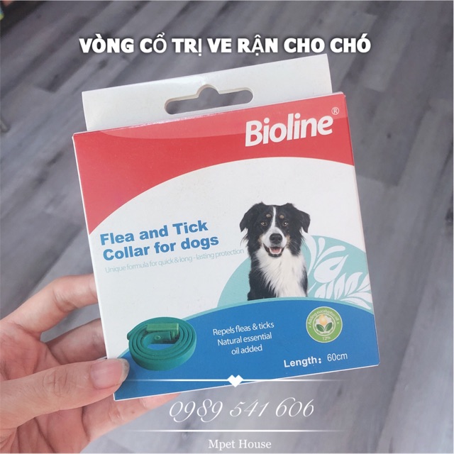 Vỏng cổ chống ve rận cho chó Bioline 60cm