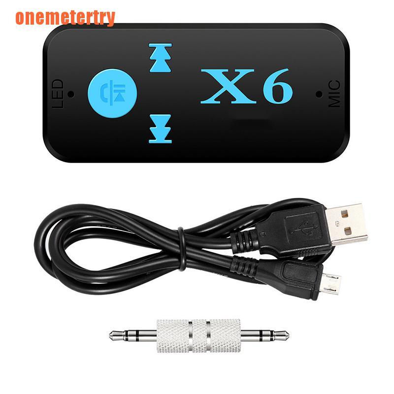 X6 Wireless Bluetooth Receiver 3.5mm Jack AUX Audio Stereo Music MIC Car