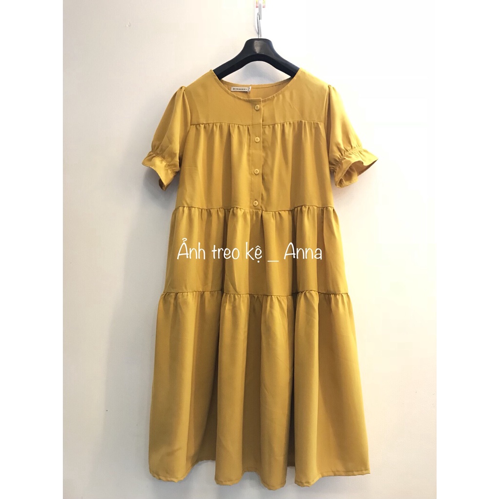 Đầm bầu thiết kế dáng baby doll sang chảnh